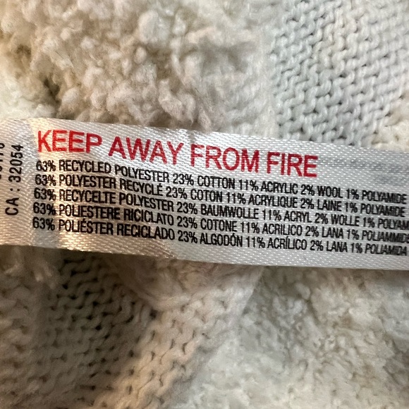 Daily Practice by Anthropologie Cream Striped Cardigan Sweater. Size Medium. - Picture 14 of 15